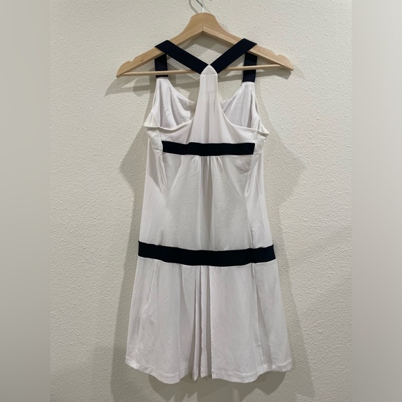 Wilson White Tennis Dress with Black Waistband Womens Tea Lawn Dress XS - Picture 5 of 7